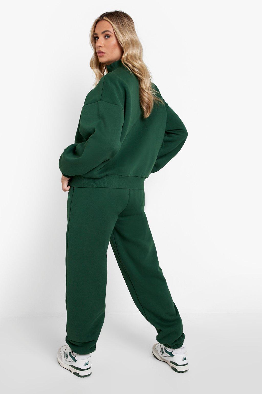 Dark green tracksuit womens new arrivals